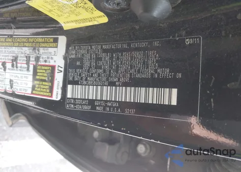 2011 Toyota Venza Base V6 из США, поврежденный, VIN 4T3BK3BB5BU060146